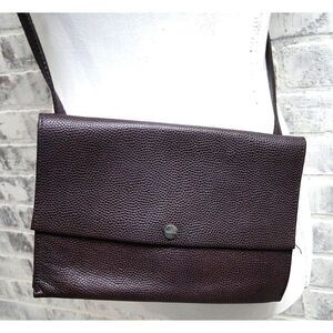 SHINOLA DETROIT  Accordion Crossbody Burgundy LEATHER CROSSBODY‎ Bag